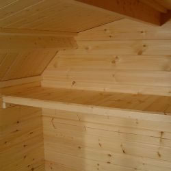8ft Log Cabin Shelf